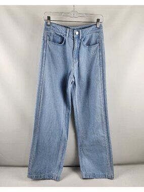 adidas Originals Jeans Women LT Blue Essentials Denim (25x30) Pants JD4757 NWT